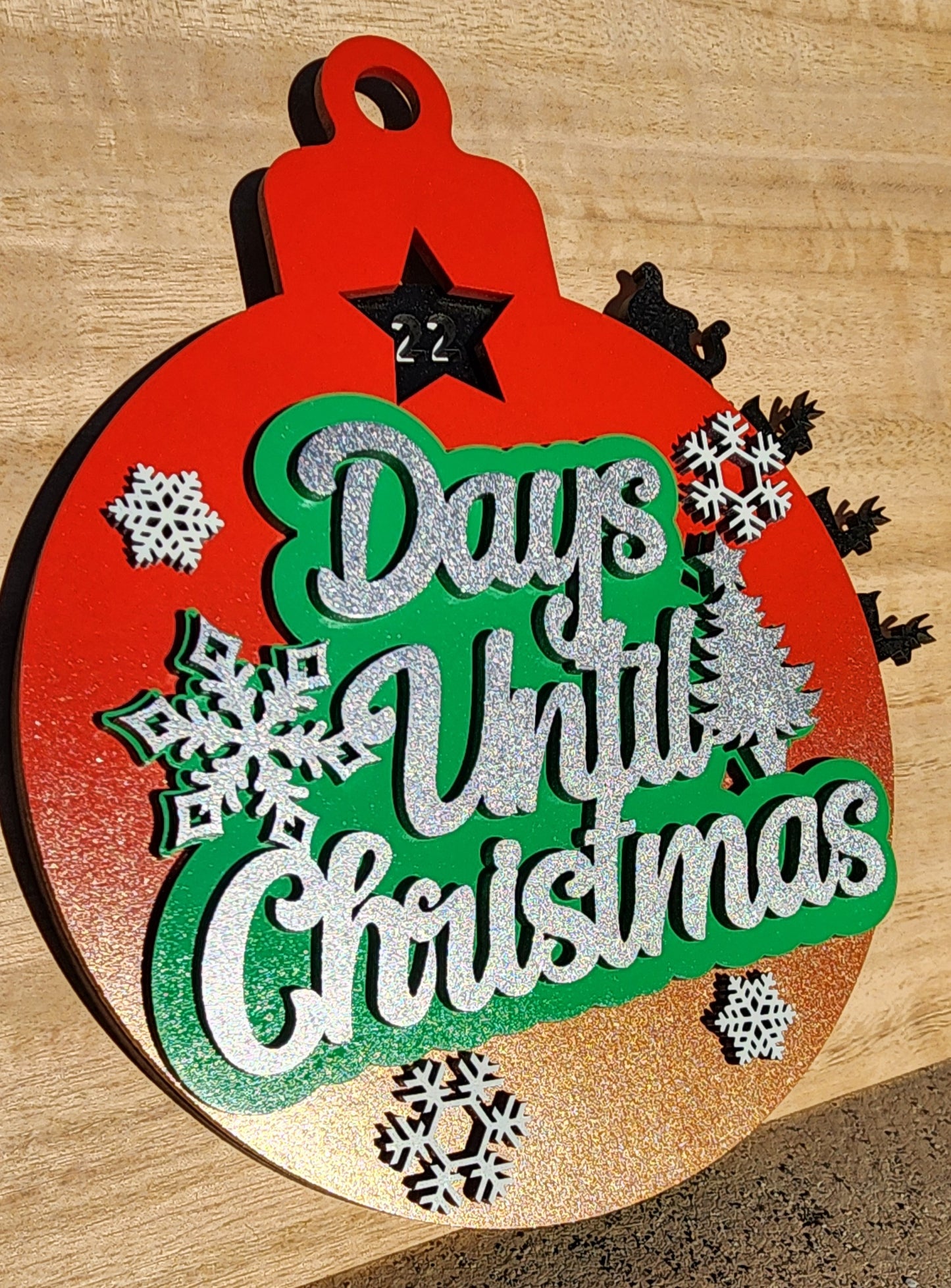 Christmas countdown dial