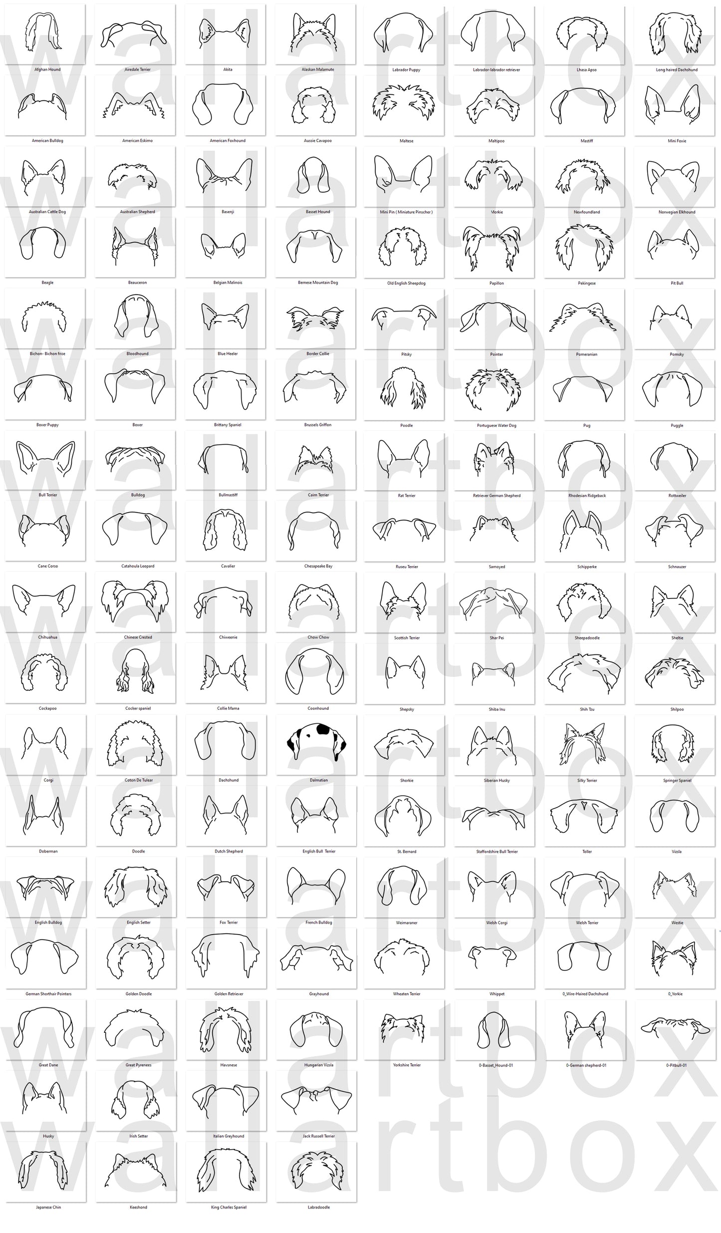 Dog ears Ornament