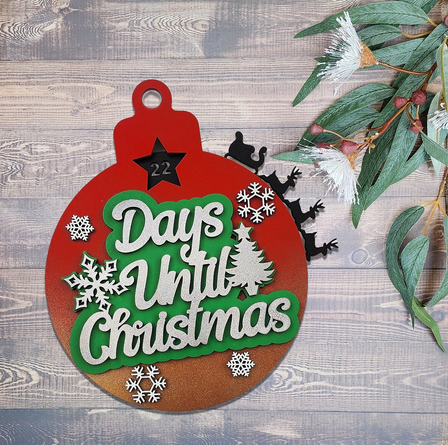 Christmas countdown dial