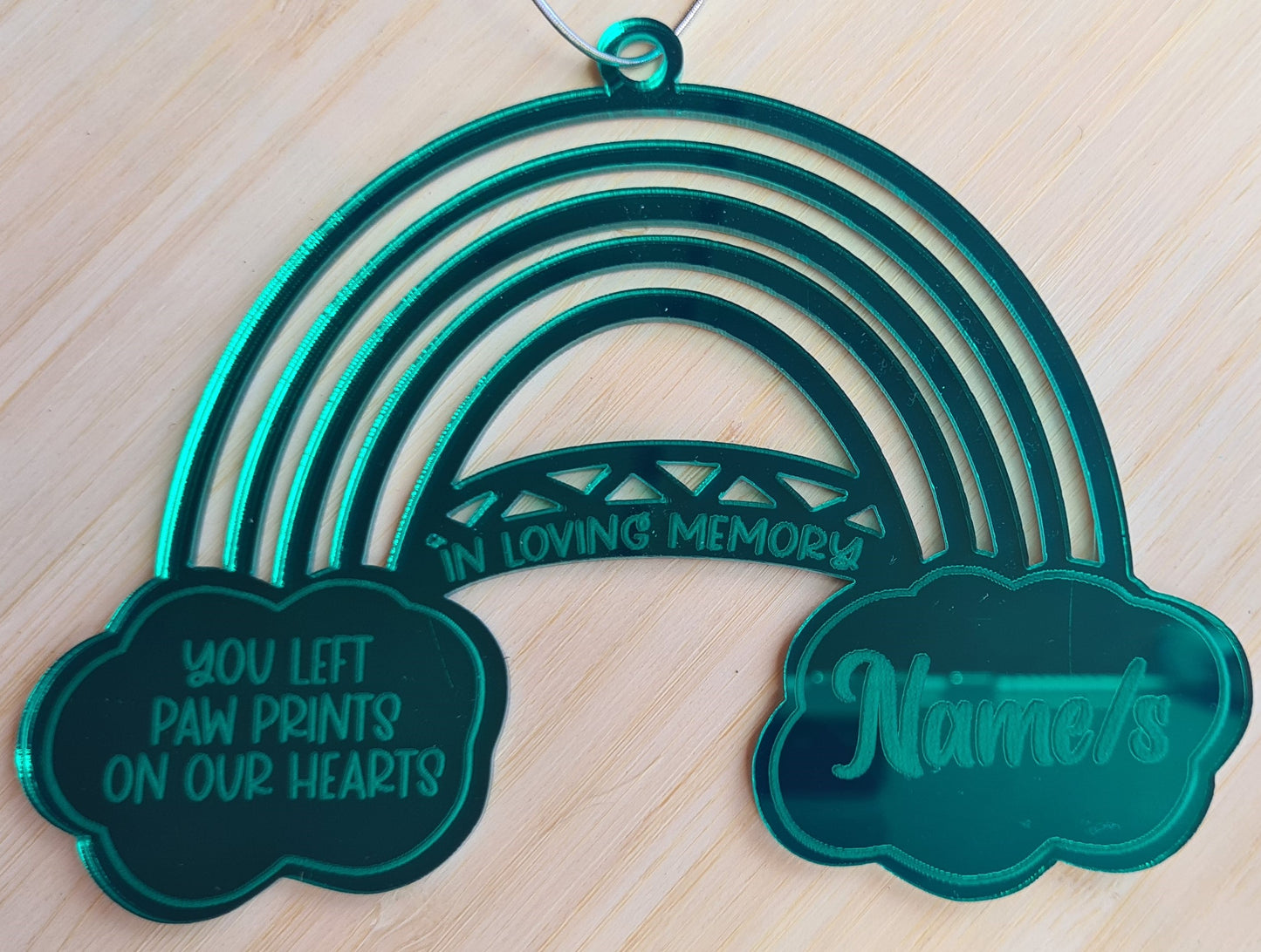 Customisable rainbow bridge memorial (Acrylic)