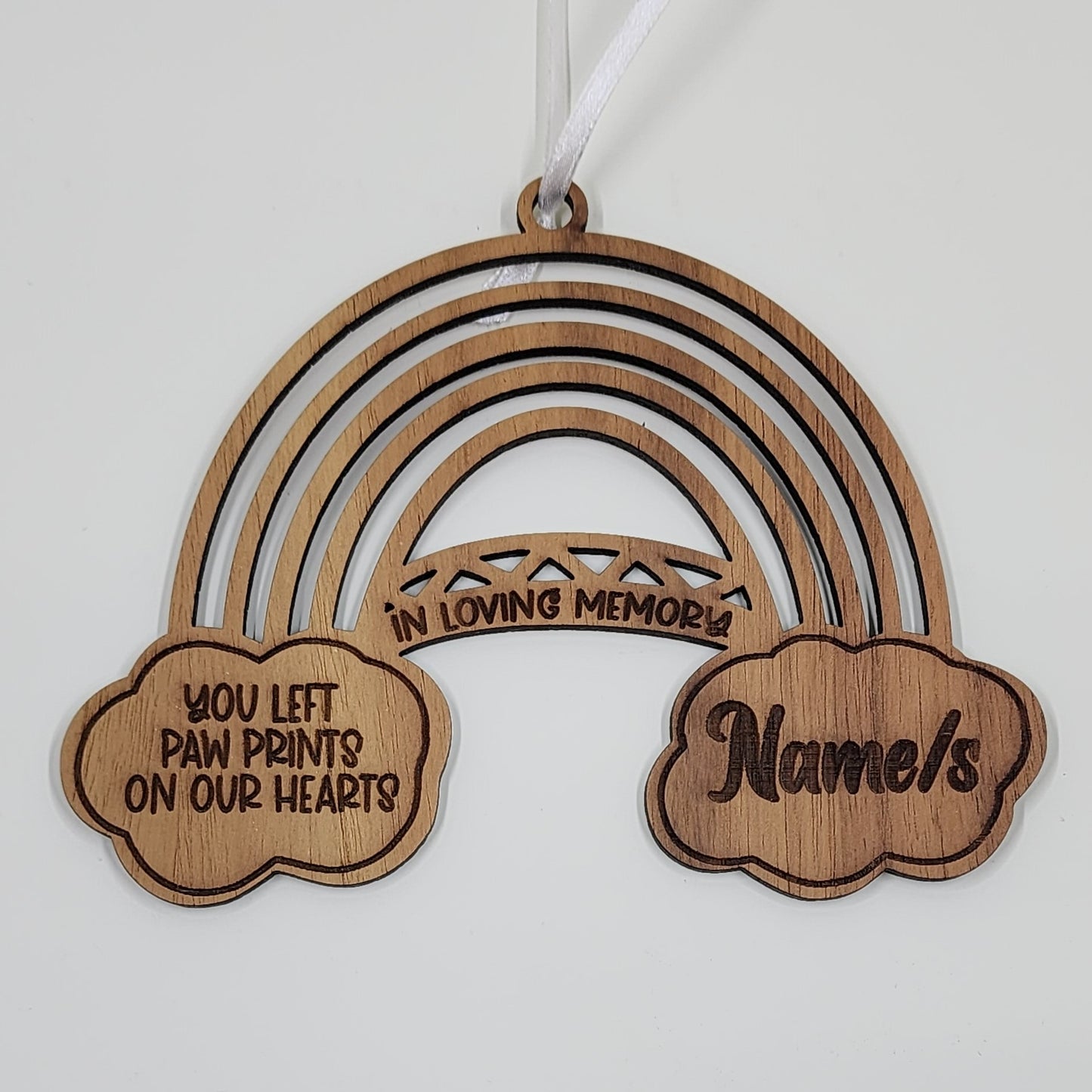 Customisable rainbow bridge memorial (Wooden)