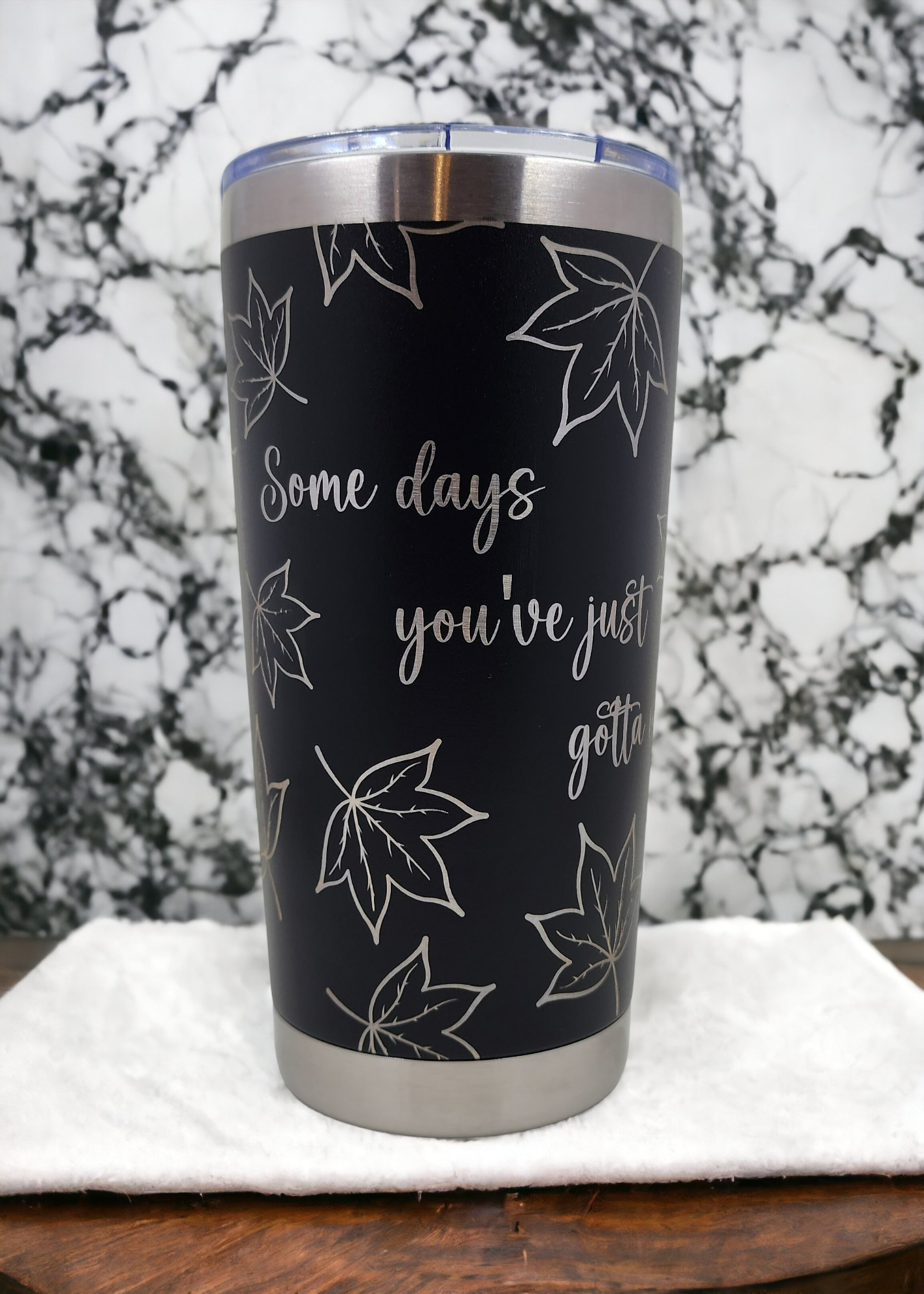 Laser engraved insulated tumbler - customised*