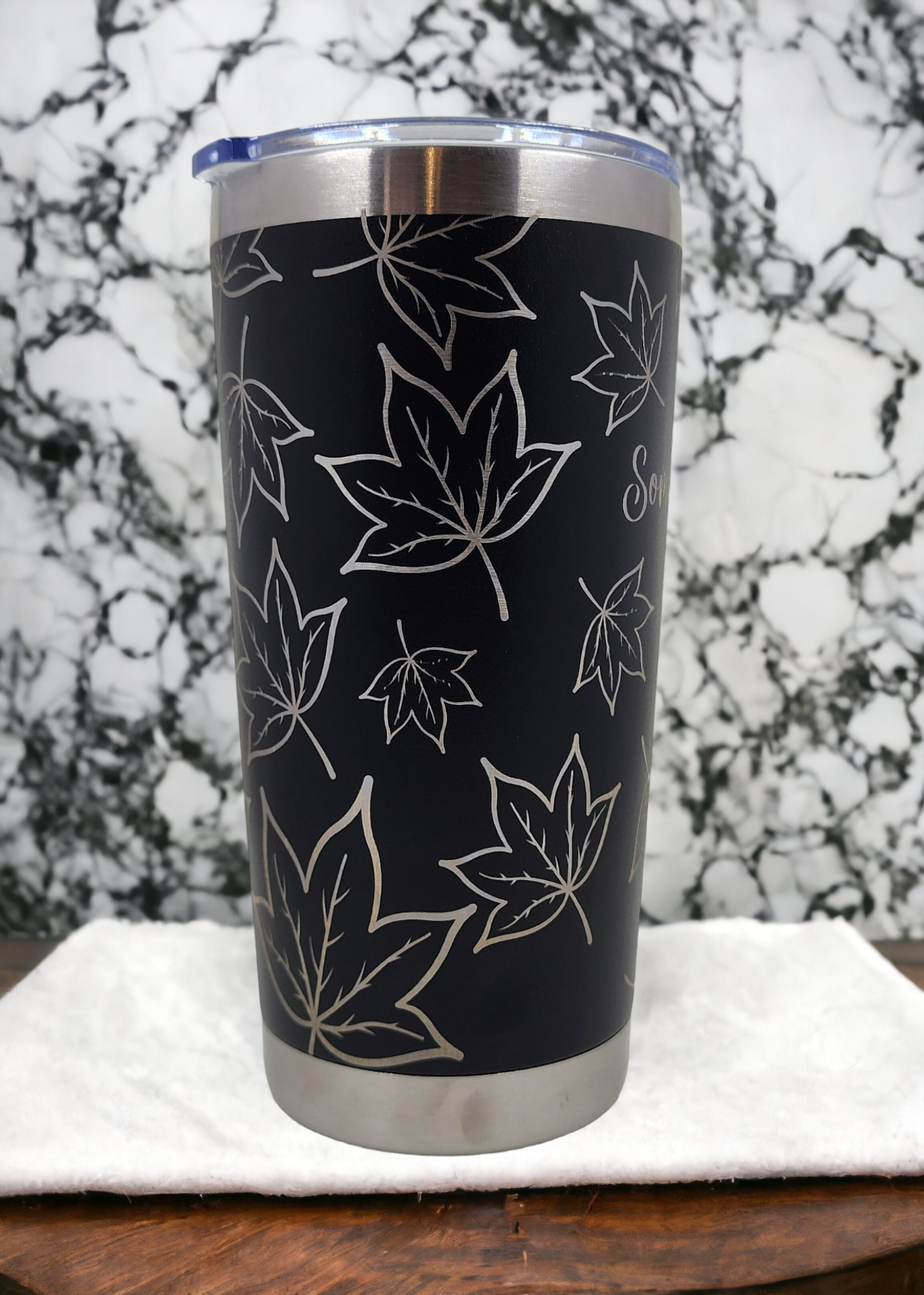 Laser engraved insulated tumbler - customised*