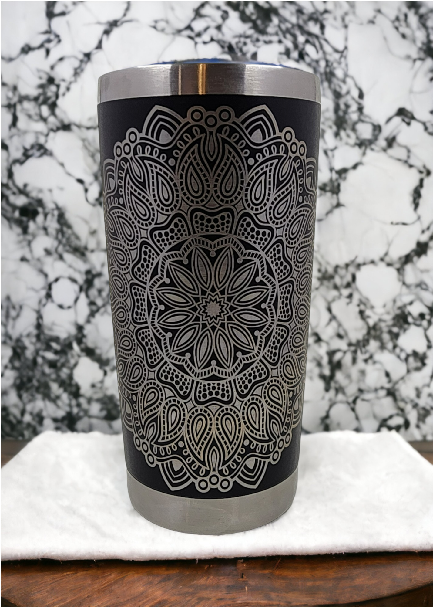 Laser engraved insulated tumbler - customised*
