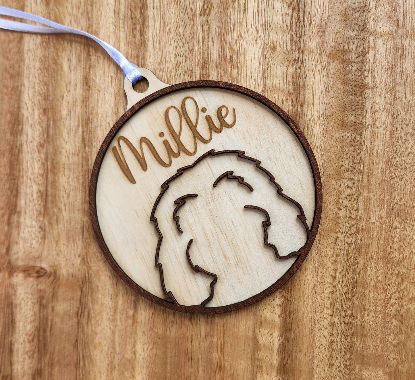 Wooden Dog ear ornaments