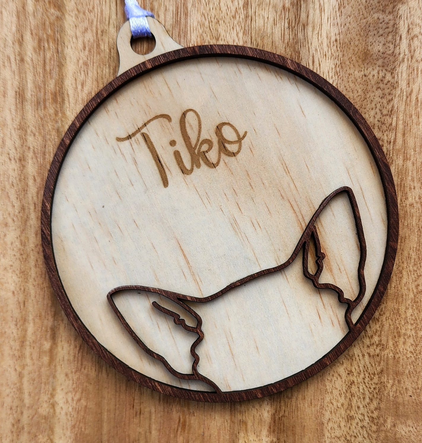 Wooden Dog ear ornaments