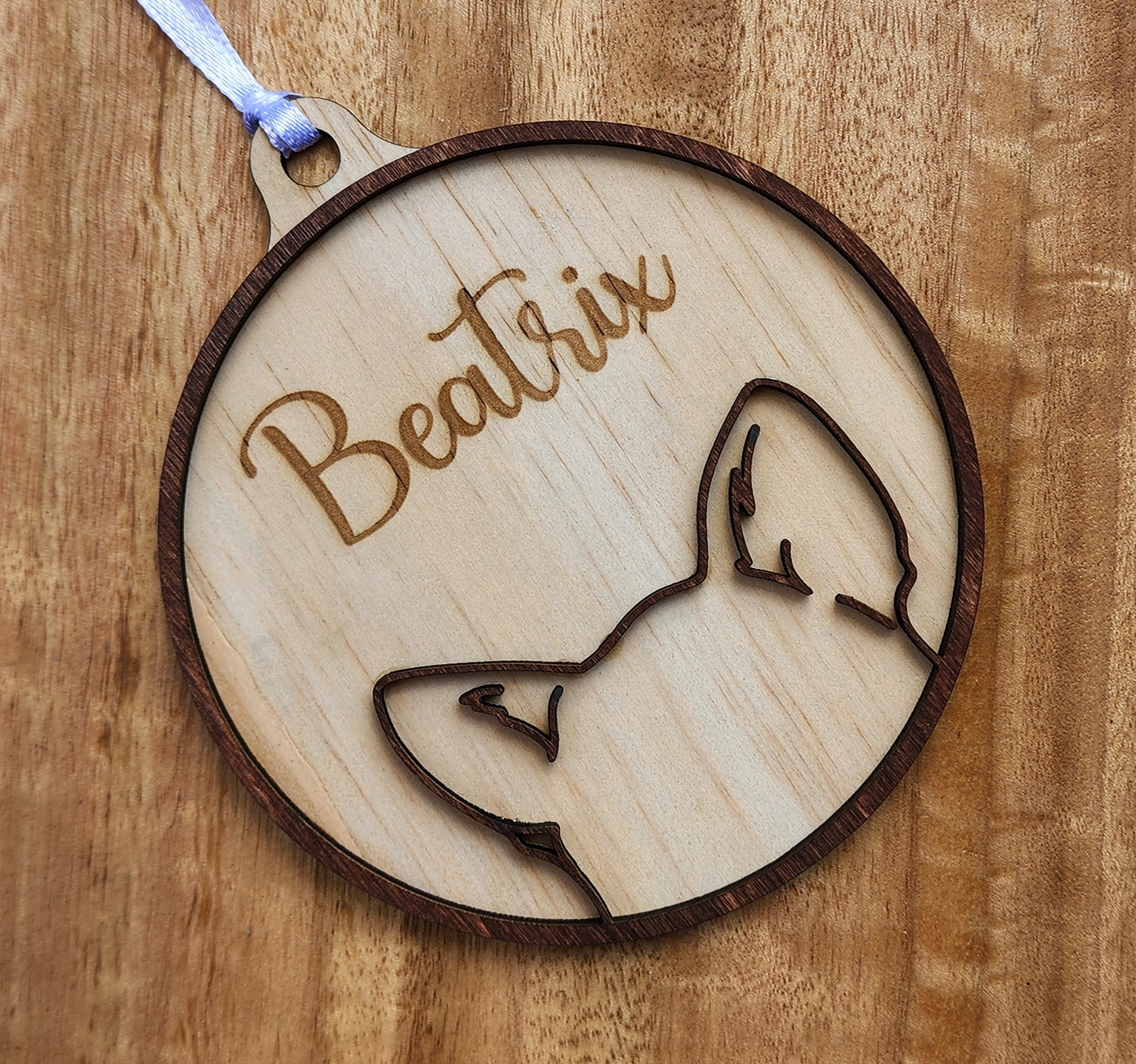 Wooden Dog ear ornaments