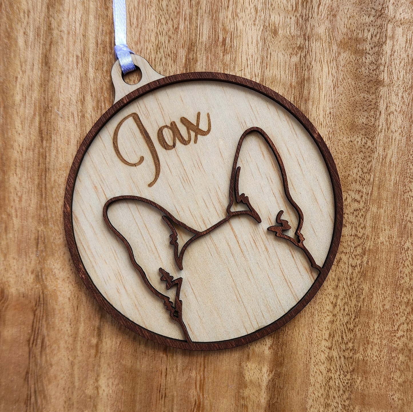 Wooden Dog ear ornaments