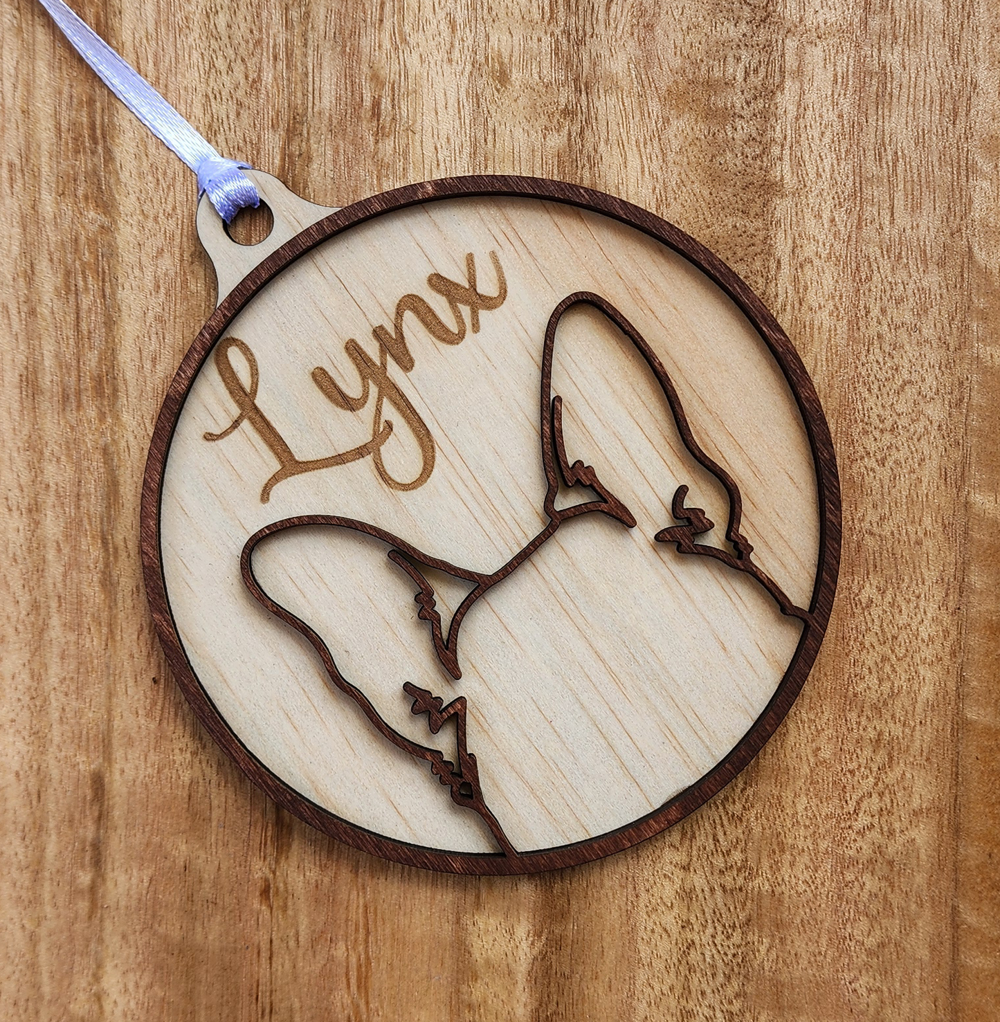 Wooden Dog ear ornaments