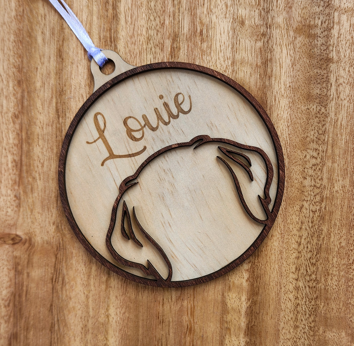Wooden Dog ear ornaments