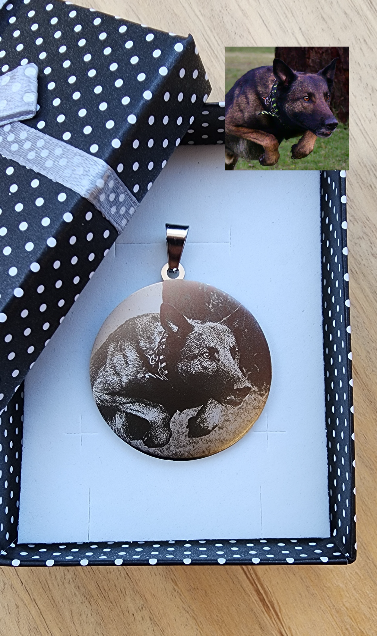 Stainless steel pendant/key ring