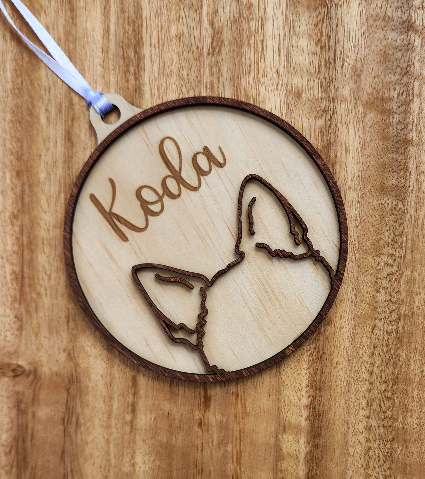 Wooden Dog ear ornaments