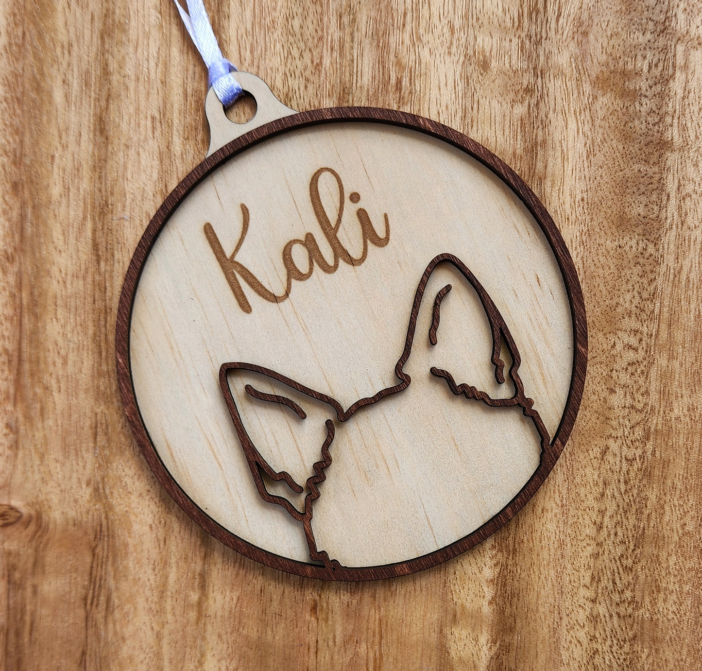Wooden Dog ear ornaments