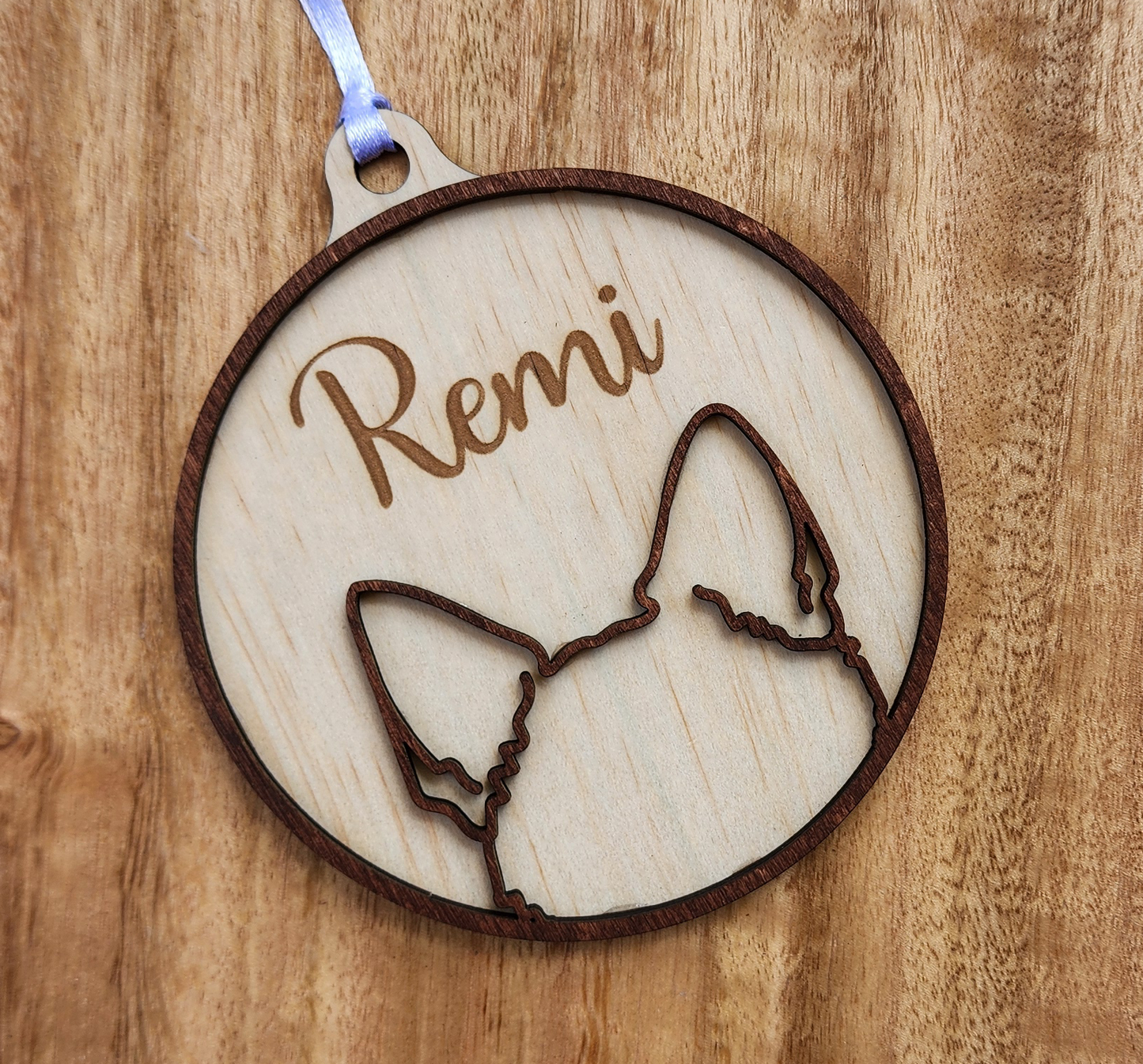 Wooden Dog ear ornaments