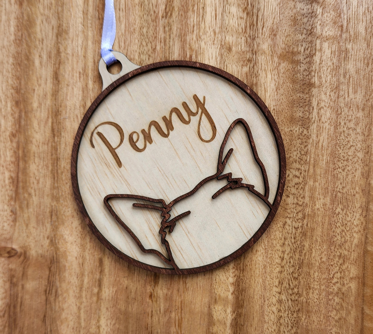 Wooden Dog ear ornaments