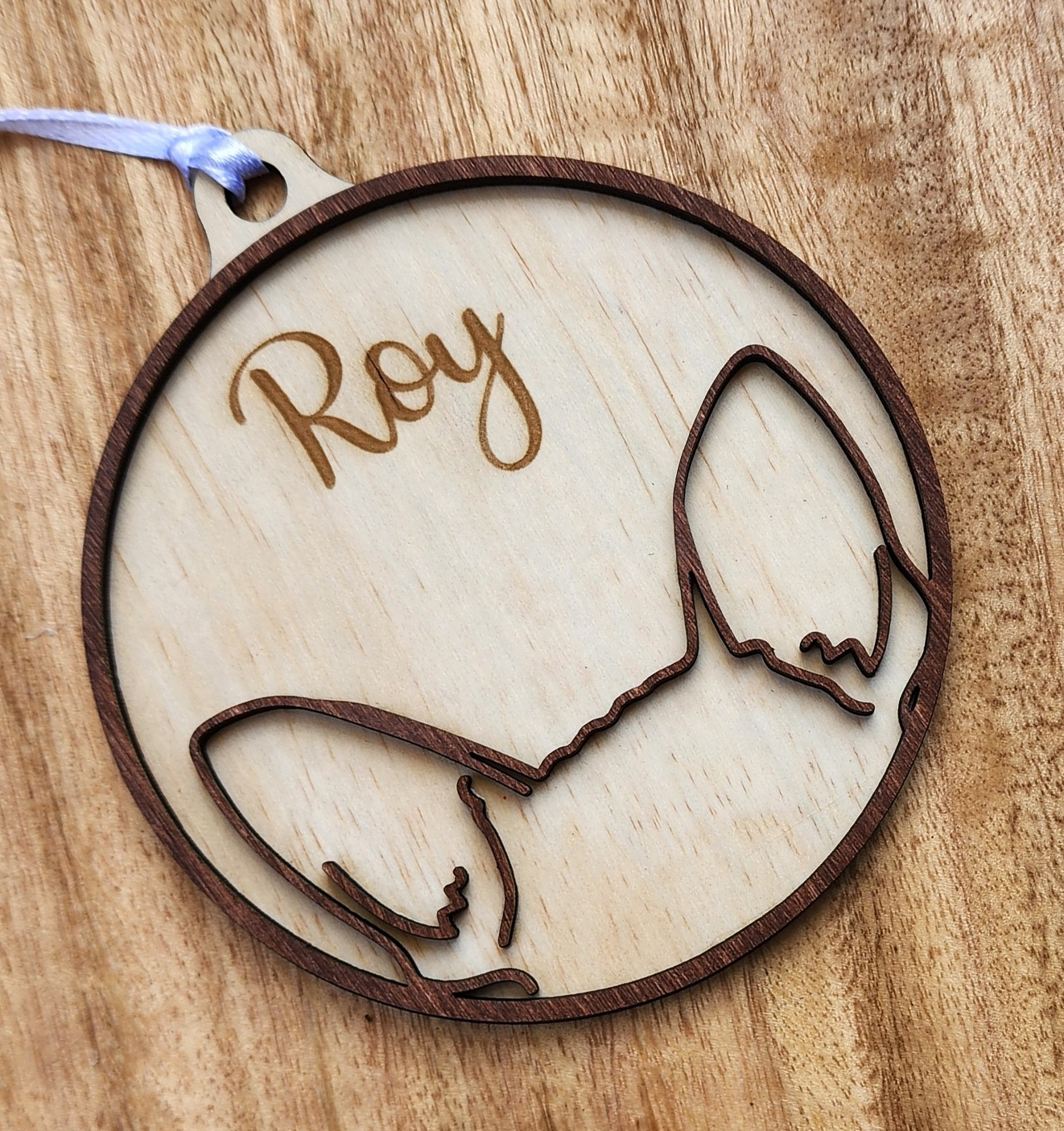 Wooden Dog ear ornaments