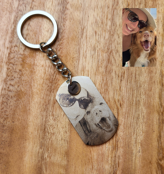 Stainless steel pendant/key ring