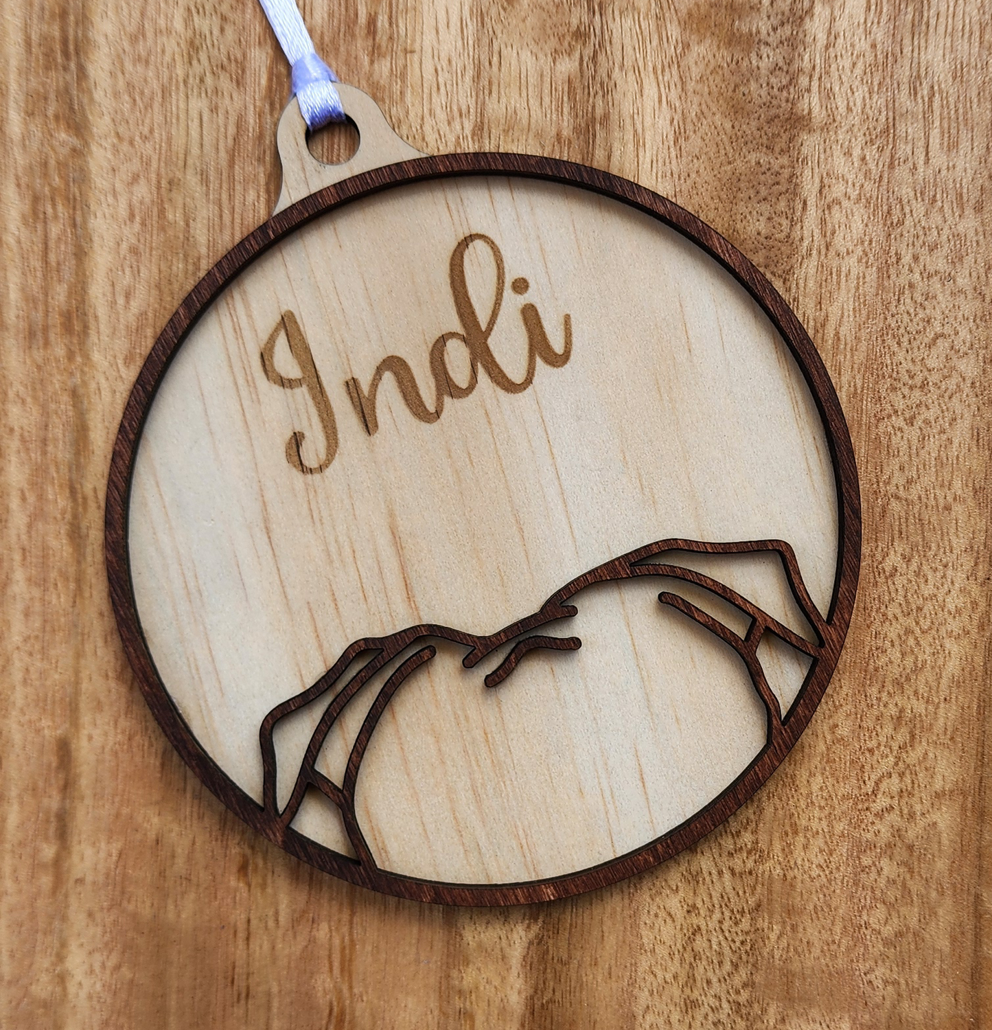 Wooden Dog ear ornaments