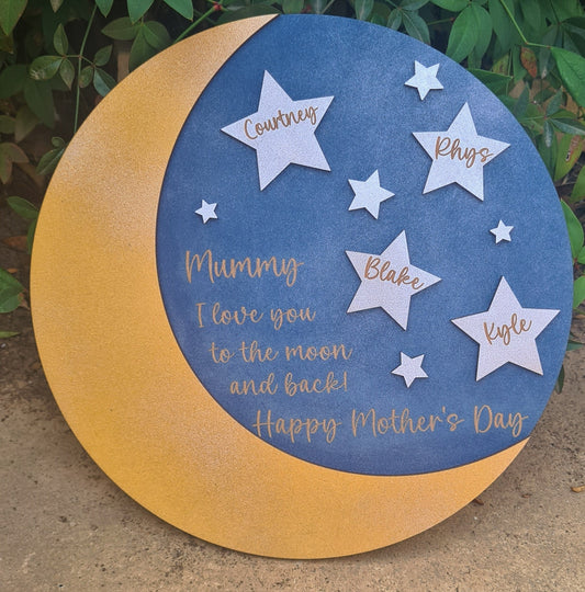To the moon and stars