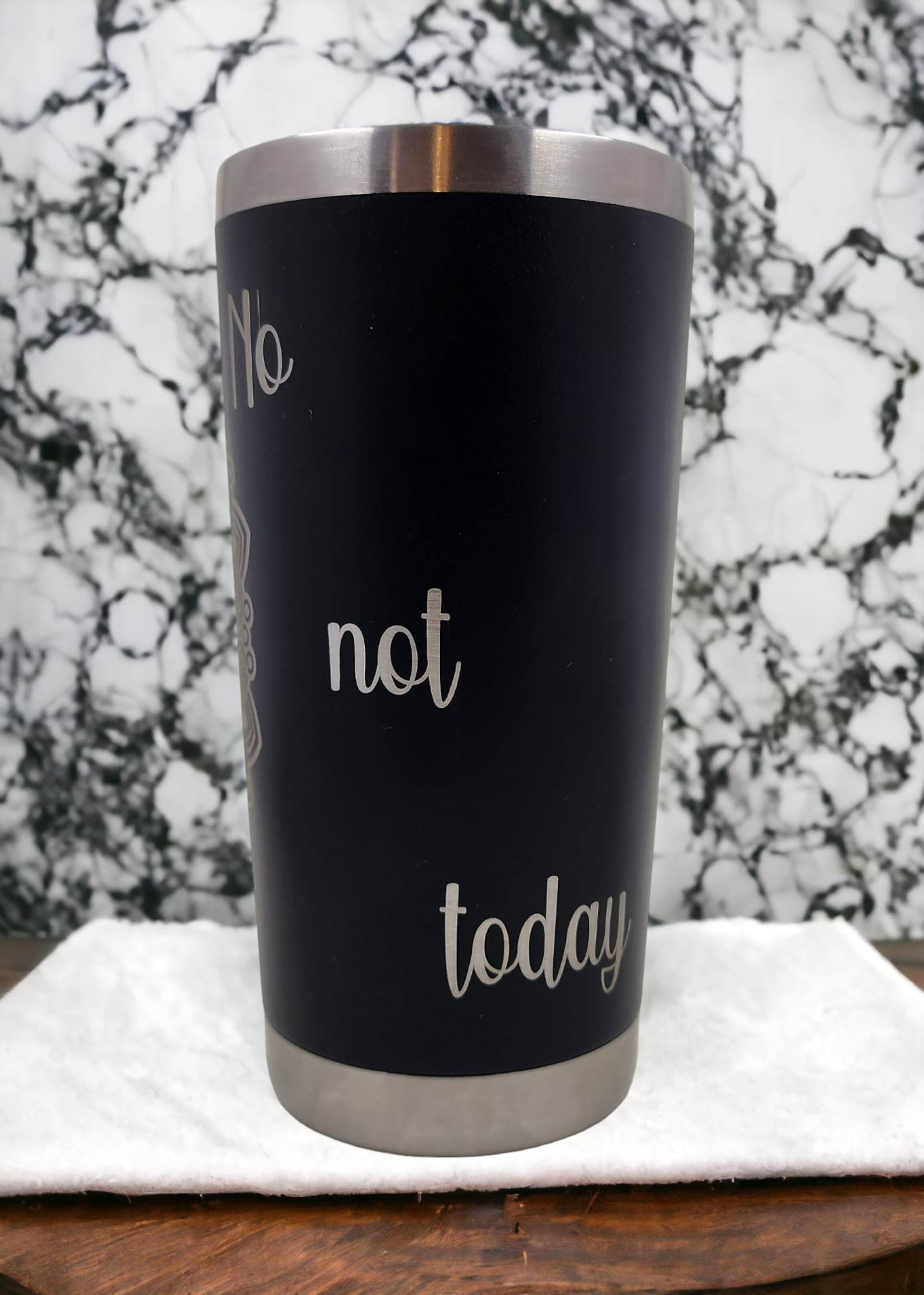 Laser engraved insulated tumbler - customised*