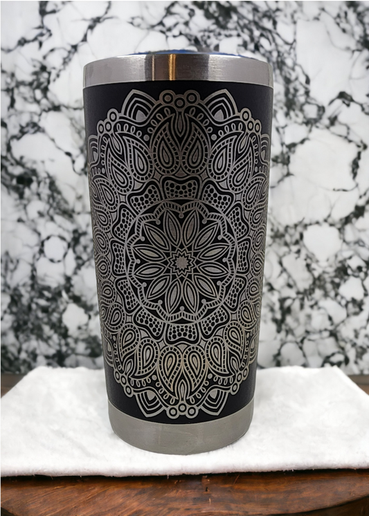 Laser engraved insulated tumbler - customised*
